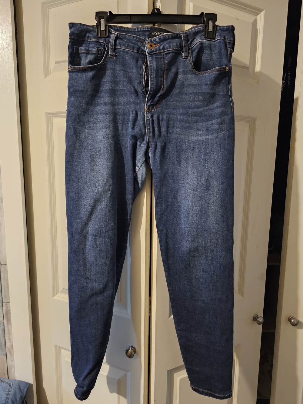 Fashion Nova Slim WoMen's Jeans in Dark Blue Wash